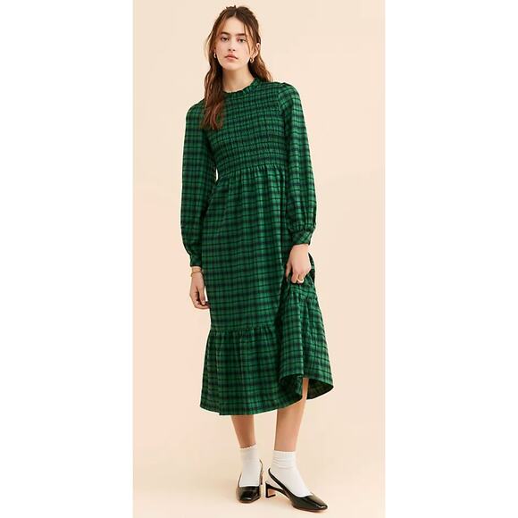 Louche 6 Peppi-Winter Plaid Dress Anthropologie - Picture 1 of 8